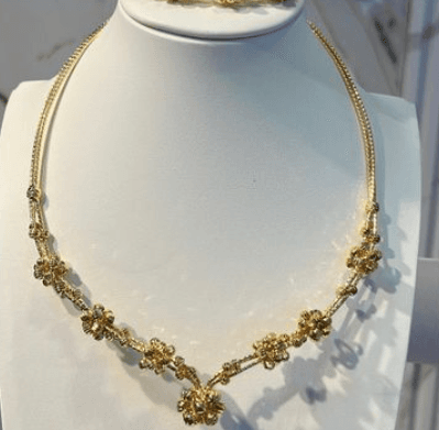 Halo Layered Necklace Set